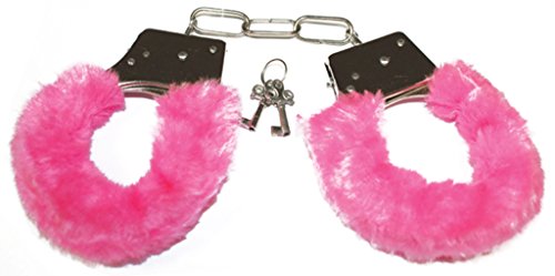 Plüschhandschellen in ROSA